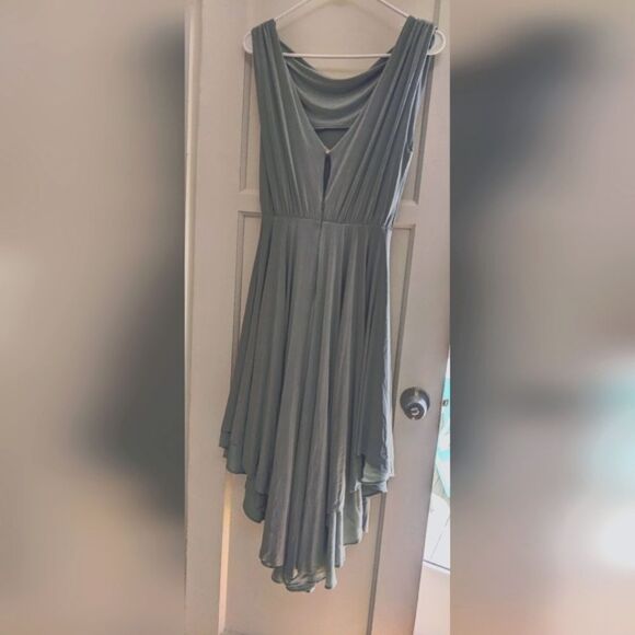 NWOT BHLDN Harmonia Dress Size 4 in Eucalyptus Blue / Green Anthropologie Bridal - Picture 3 of 4